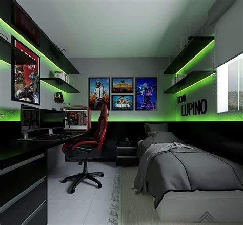 quarto gamer masculino